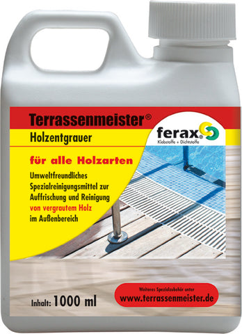 FERAX Holzentgrauer für Terrassen 1 L